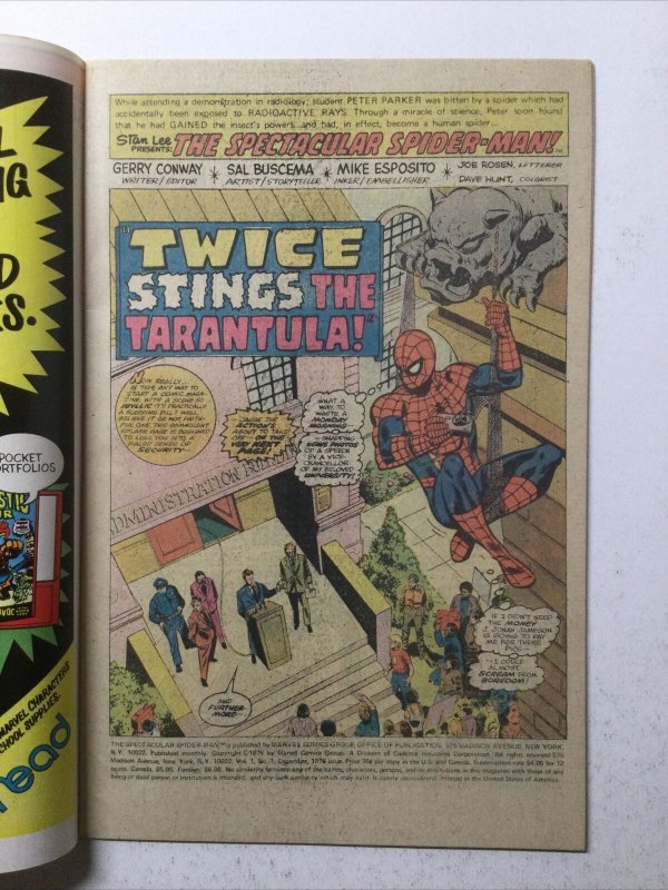 Spectacular Spider-Man 1 Very fine vf 8.0 Marvel