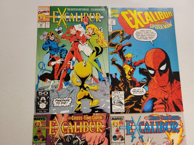 4 Excalibur Marvel Comic Books #13 14 42 53 53 TJ28