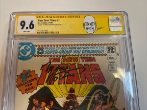 New Teen Titans (1980) # 1 (CGC 9.6 SS WP) Signed Marv Wolfman | Newsstand