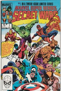 Marvel Super Heroes Secret Wars # 1 Blue Galactus 1st Print VF/NM 1984 [X9]