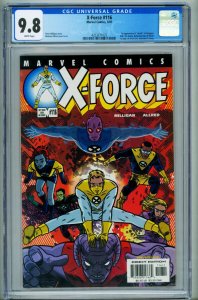 X-FORCE #116 CGC 9.8 comic book 1st U-Go Girl & Anarchist 4253371025