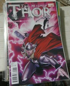 mighty thor #1 2011 marvel  copiel variant matt fraction silver surfer galactus