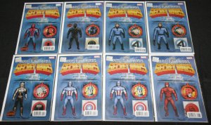 MARVEL ACTION FIGURE VARIANTS 15pc Mid-High Grade Comic Lot VF-NM Avengers