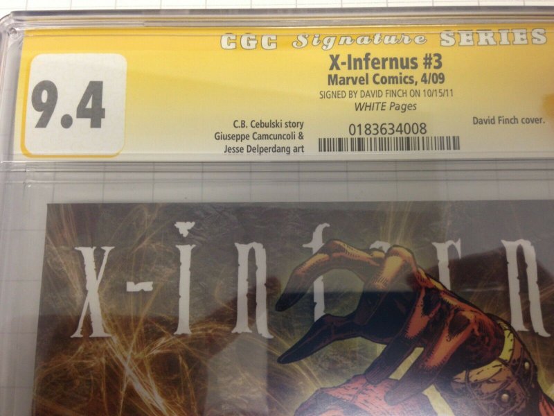 X-Infernus 3 CGC SS 9.4 David Finch