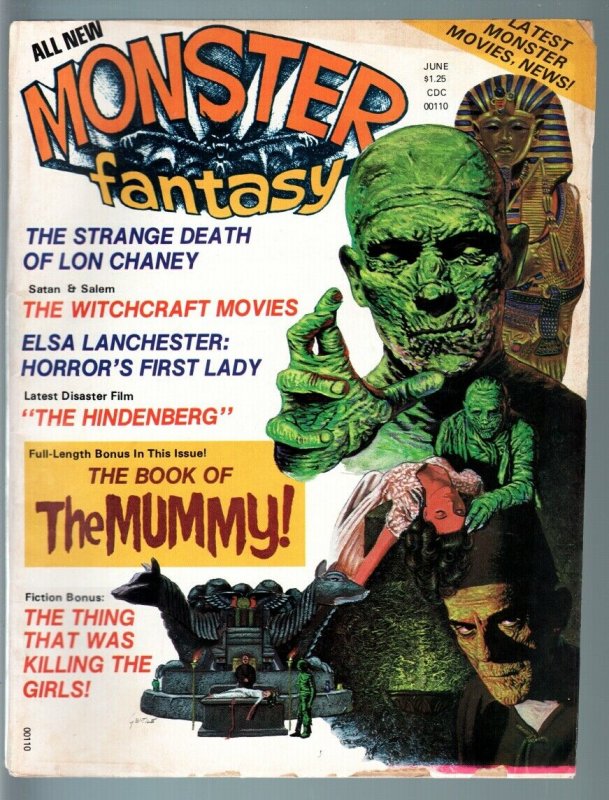 MONSTER FANTASY #2-1975-MUMMY BOOK-CHRISTOPHER LEE-RONDO HATTEN-WITCHCRAFT  VG