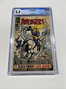 Avengers 48 CGC 5.5 0W pages Marvel 1968 first black knight