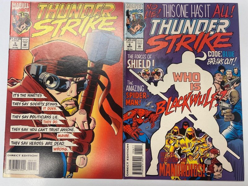 4 Thunder Strike MARVEL COMICS #5 6 7 8 89 KM4