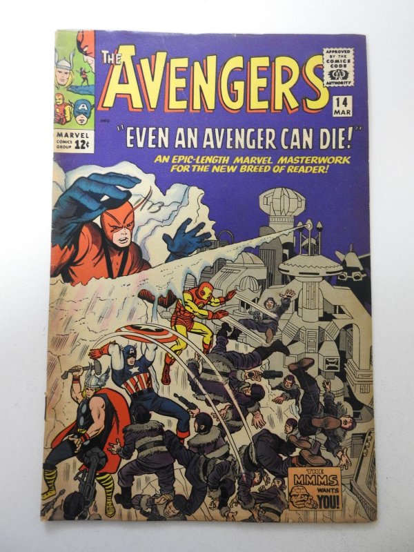 The Avengers #14 (1965) VG- Condition ink fc