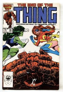 THE THING #36--1986--Last issue--Ms. Marvel--She-Hulk