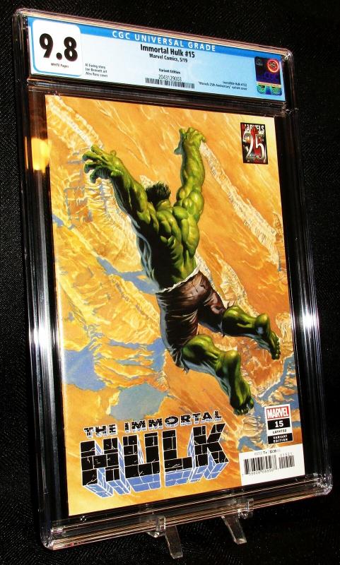 Immortal Hulk #15 Alex Ross Marvels 25th Variant (2019) CGC 9.8 NM/MINT