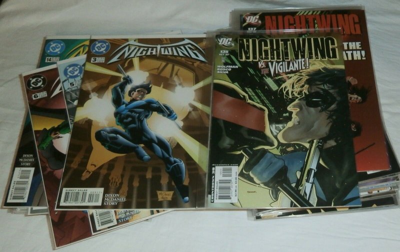 Nightwing V2 #3,5,6,14,16,21 +++ Titans V1 #1-25 + Deathstroke, comics lot of 65