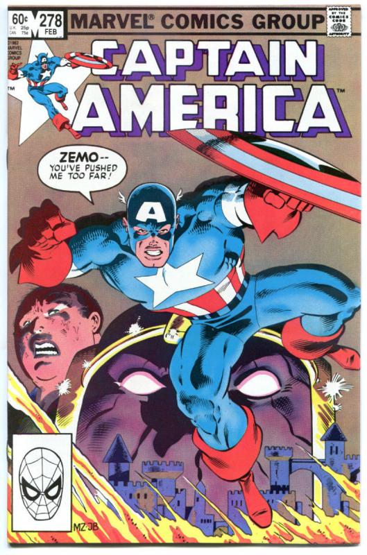 CAPTAIN AMERICA #276 277 278 279 280, VF/NM, Baron Zemo, Mike Zeck, 1968, 5 iss.