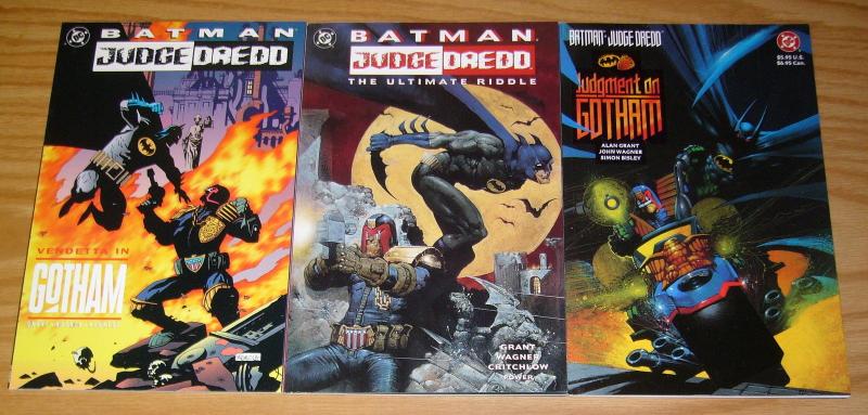 Batman/Judge Dredd set of (3) VF/NM ultimate riddle vendetta in gotham judgment