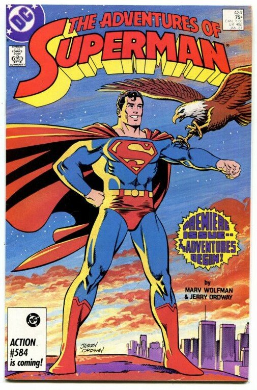 Adventures of Superman #424 (6.5) 1985 New Direction Copper Age DC ID8511