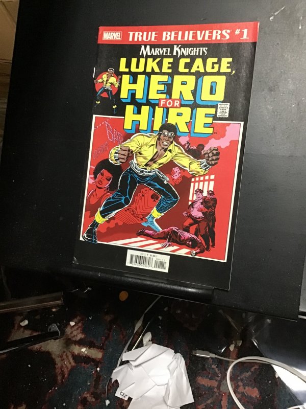 True believers #1 Luke Cage, Hero For Hire #1 High-grade! VF/NM wow!