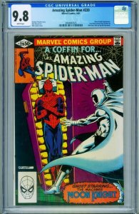 AMAZING SPIDER-MAN #220 CGC 9.8 comic book MOON KNIGHT 3804842025