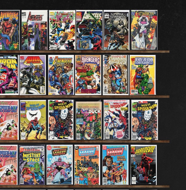 Huge Lot 150+ Comics with Web Of Spider-Man, The Avengers & More!