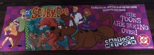 Cartoon Network Promo Banner Poster 11 x 34 Scooby-Doo 1997 DC Comics 