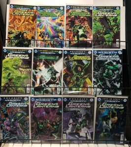 GREEN LANTERNS  (2016)   1-35 plus another brick in the REBIRTH wall   37  diff