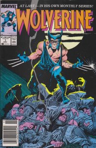 Wolverine #1 (Newsstand) VF/NM ; Marvel | Chris Claremont