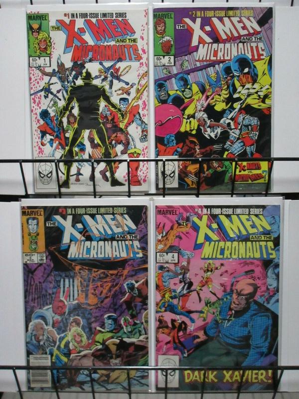 X MEN & MICRONAUTS 1-4 Mutants VS Toys 1984