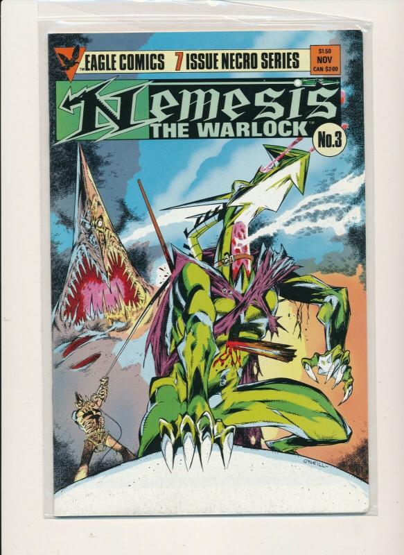 Eagle Comics 7 Issue Series-NEMESIS THE WARLOCK #1-#7  VERY FINE+ (PF733) 