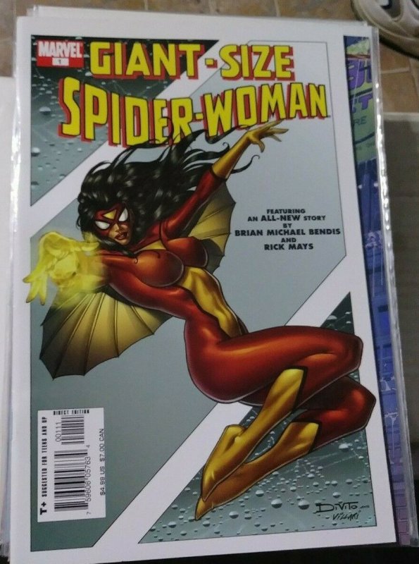 GIANT SIZED SPIDER-WOMAN  # 1 2005 MARVEL  JESSICA DREW   BRIAN BENDIS XMEN 