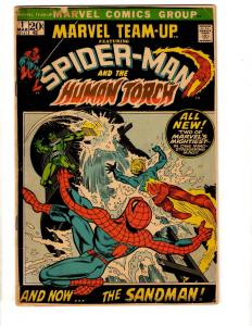 Marvel Team-Up # 1 GD Marvel Comic Book Feat. Spider-Man Human Torch RH1
