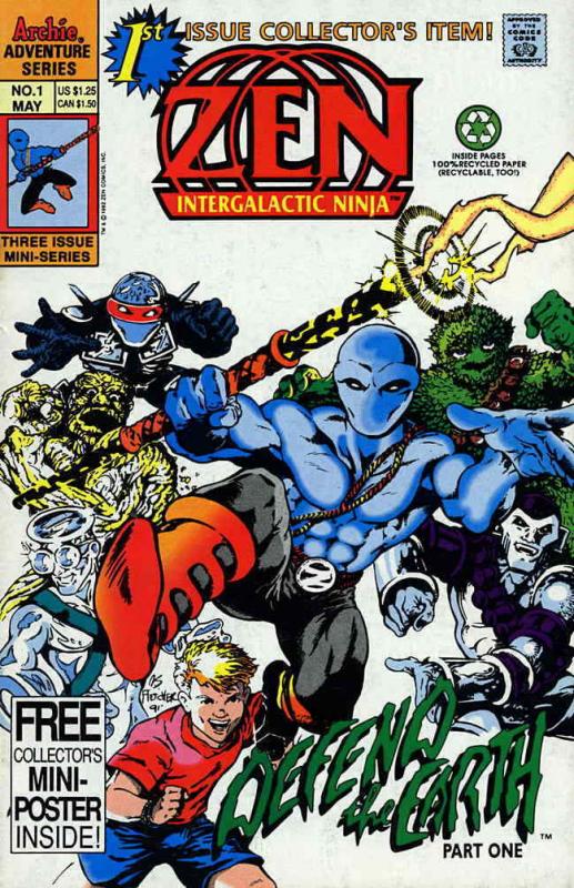 Zen Intergalactic Ninja 4th Series 1 Vg Archie Low Grade Comic Save On S Comic Books Modern Age Archie Superhero Hipcomic