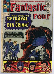 Fantastic Four #41 ORIGINAL Vintage 1965 Marvel Comics Frightful Four