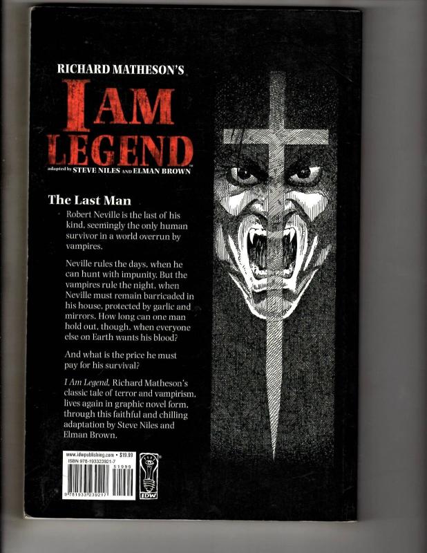 I Am Legend Idw Comics Graphic Novel Comic Book Matheson Niles