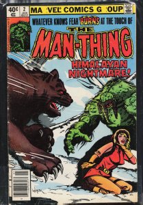 Man-Thing #2 Newsstand Edition (1980) Man-Thing
