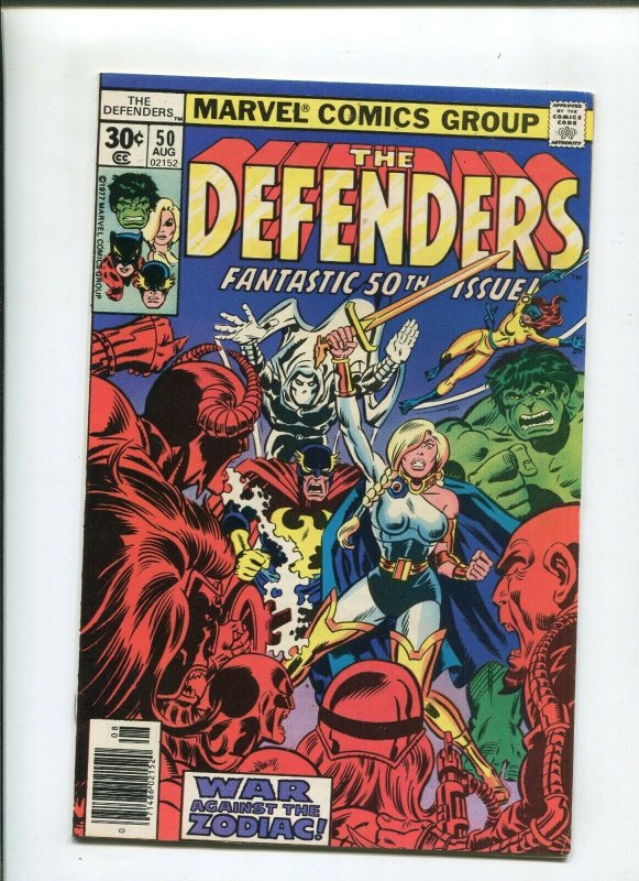 DEFENDERS #50 (8.0) MOONKNIGHT COVER! 1977 