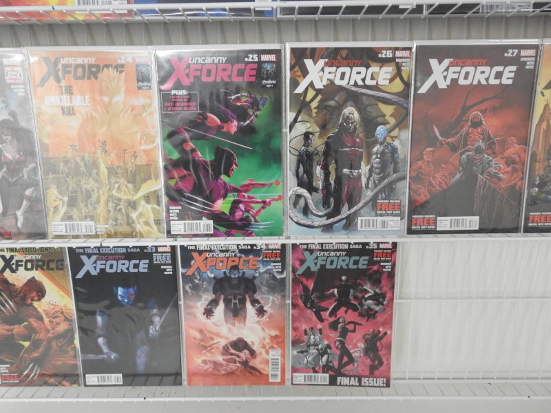 Uncanny X-Force Complete Set 1-35, 5.1, & 19.1! Plus Duplicates! Avg VF/NM Cond!