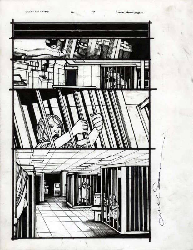 James Patterson Max Ride:First Flight #2 Pg19 Alex Sanchez Original Art-MARVEL