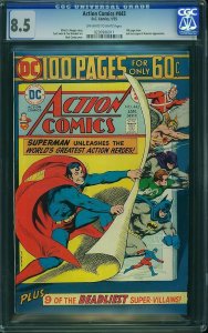 Action Comics #443 (1975) CGC 8.5 VF+