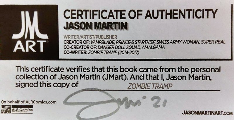 ZOMBIE TRAMP #11 MENDOZA VAR  (Signed by Co-Writer Jason Martin includes COA)