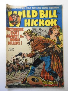 Wild Bill Hickok #17 (1954) GD Condition centerfold detached bottom staple
