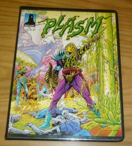 Warriors of Plasm #0 VF/NM binder with 150 cards + comic - premier edition