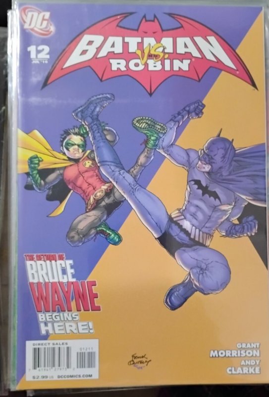 BATMAN AND ROBIN # 12  2010 DC COMICS  grant  MORRISON retun of bruce wayne