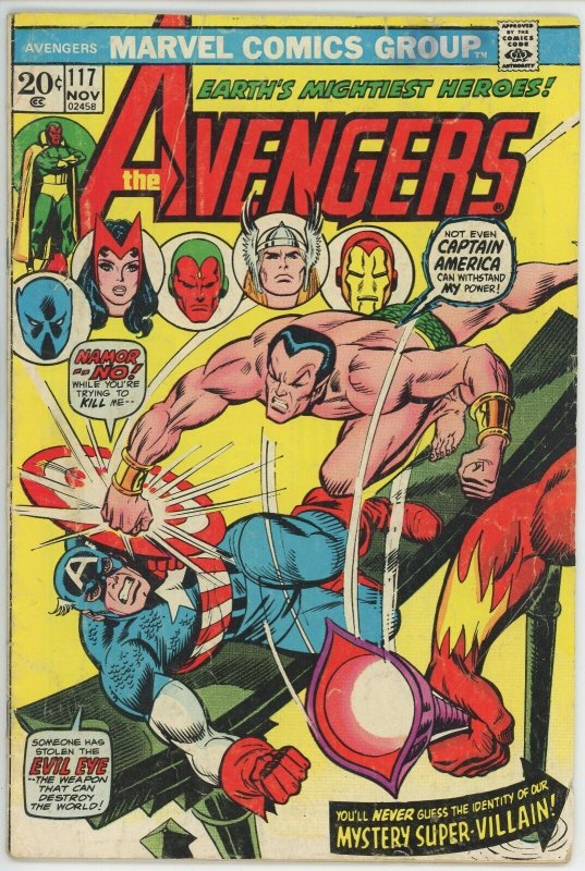 Avengers #117 (1963) - 3.0 GD/VG * Avengers-Defenders Crossover*