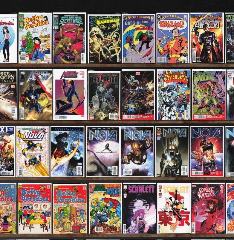 Huge Lot 140+ Comics with Nova, Secret Avengers, Secret Origins & More!
