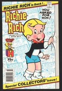 Richie Rich Is Back! #219 1986-Harvey-75¢ cover price-Little Dot & Little L