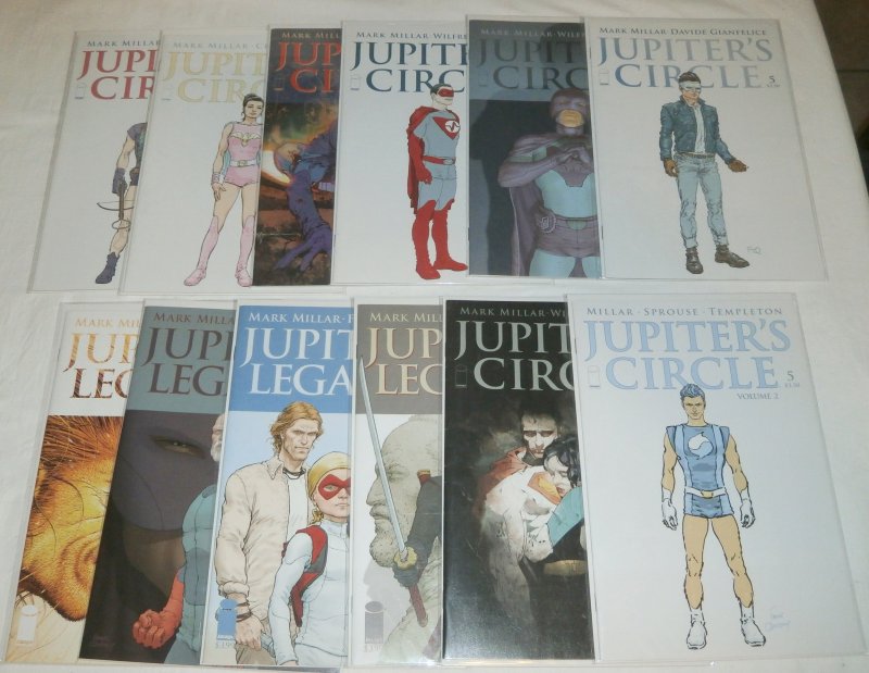 Jupiter's Circle vol. 1 #5,6; vol. 2 #1-6 Legacy vol. 2 #1,3-5 (set of 12)