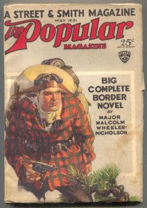 PULP:  Popular Magazine Pulp May 1931- Tonto Kid- Rozen cover