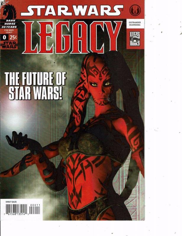 Lot Of 2 Comic Books Dark Horse Star Wars Legacy #0 and Image Stormwatch #9 MS12