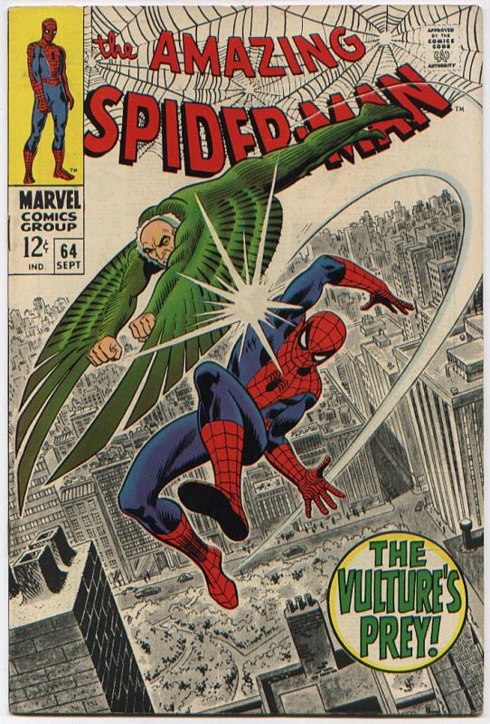 Amazing Spider-Man  #64 VF+ 8.5  The Vulture