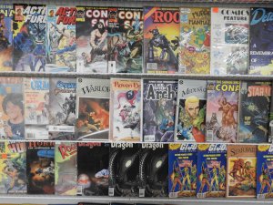 Huge Lot 100 Magazines W/ Hulk, Conan, Dragon, +More! Avg FN Condition!