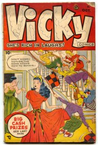 Vicky Oct 1948- Golden Age Obscure title- rare first issue G