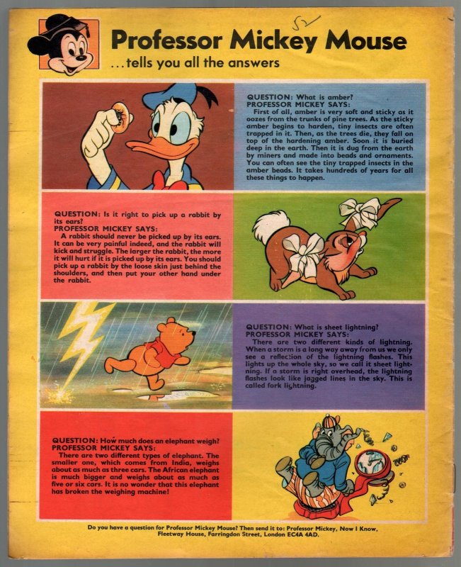 Walt Disney's Now I Know #10 1972-U.K.-comic style art-Jiminy Cricket-VG